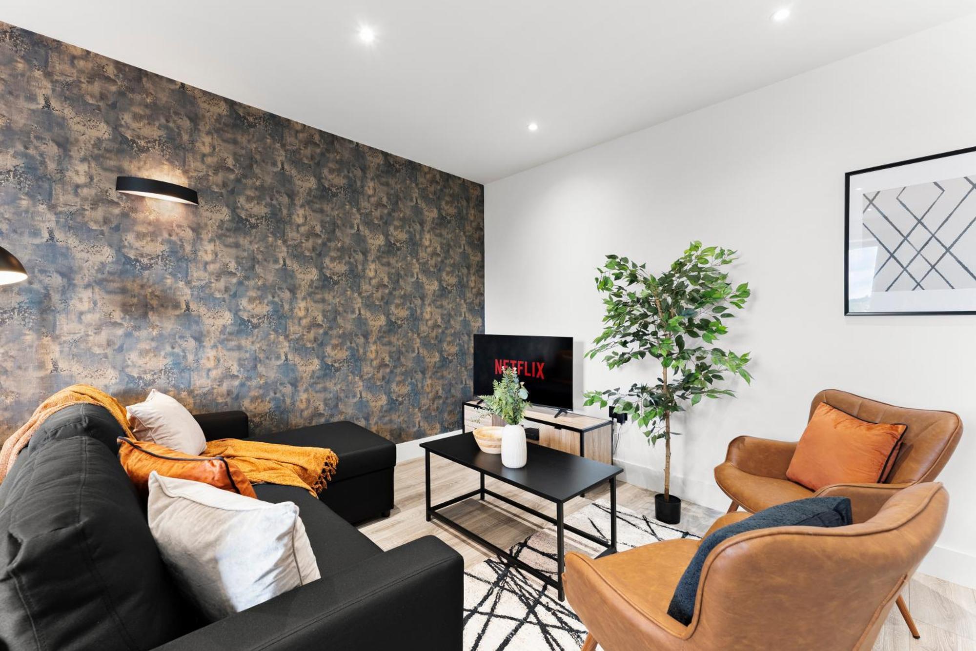 Stylish Two-Bedroom Flat In NWI Exteriör bild
