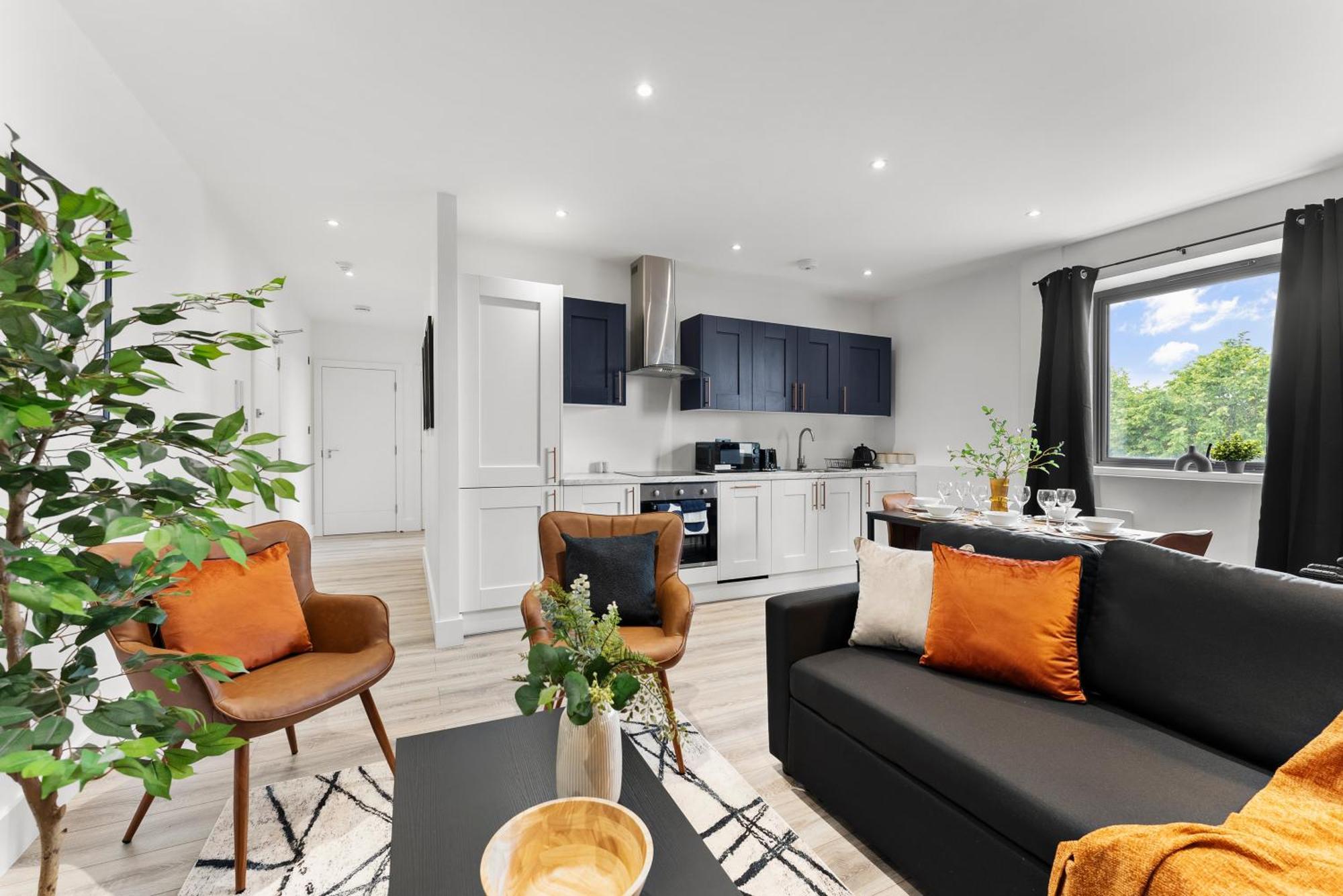Stylish Two-Bedroom Flat In NWI Exteriör bild
